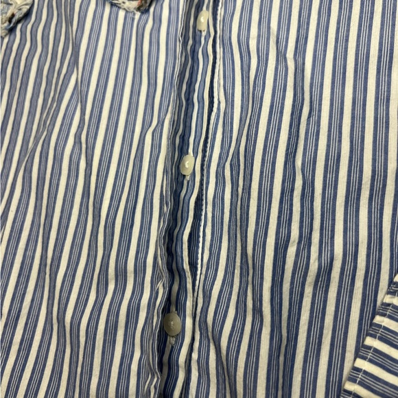 Maeve by Anthropology Blue Striped Button-Up Shirt - Picture 11 of 15